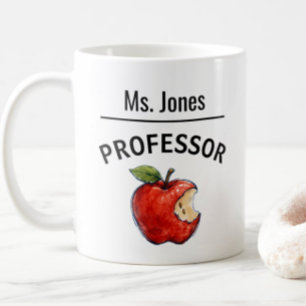 Personalised PROFESSOR Name Apple Gift Coffee Mug