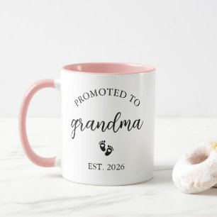 Personalised Promoted to Grandma Mug