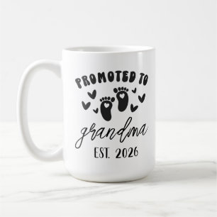 Personalised Promoted To Grandma mug custom ~ Est