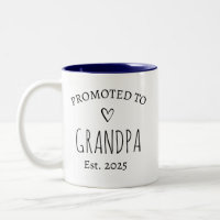 Personalised Promoted to Grandpa