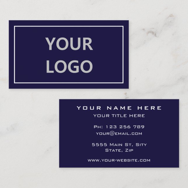 Personalised Promotional Business Card Template (Front/Back)