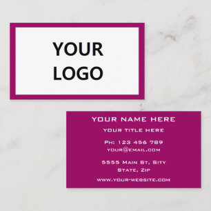 Personalised Promotional Business Cards Example