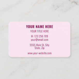 Personalised Promotional Company Business Card