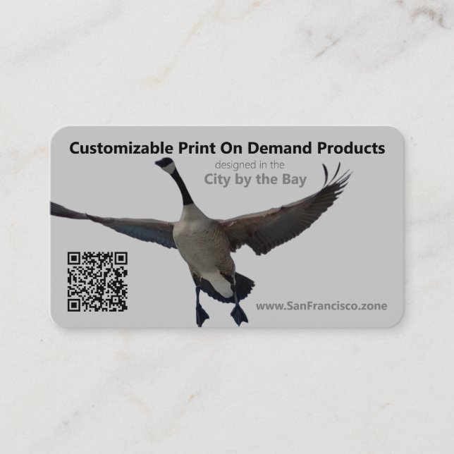 Personalised Promotional QR Code Social Media Business Card (Front)