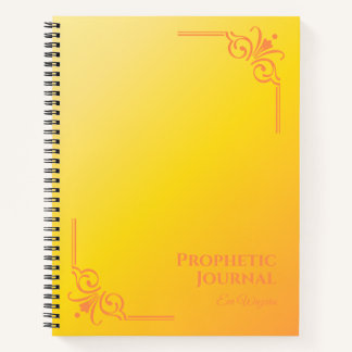 Personalised Prophetic Journal Spiral Notebook