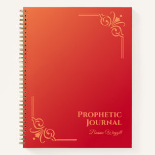 Personalised Prophetic Journal Spiral Notebook