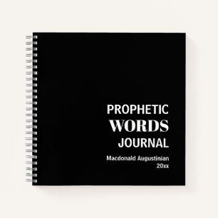 Personalised Prophetic Words Journal