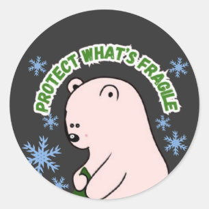 Personalised Protect What's Fragile Classic Round Sticker
