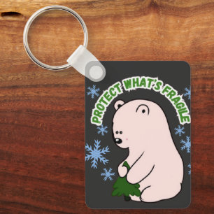 Personalised Protect What's Fragile Key Ring
