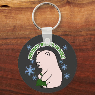 Personalised Protect What's Fragile Key Ring