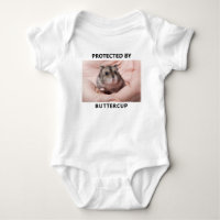 Personalised Protected By Hamster Photo Funny