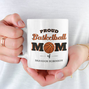 Personalised Proud Basketball Mum Coffee Mug