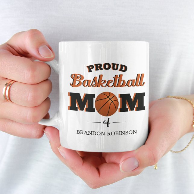 Personalised Proud Basketball Mum Coffee Mug (Creator Uploaded)