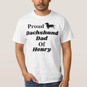 Personalised Proud Dachshund Dad T Shirt