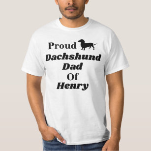 Personalised Proud Dachshund Dad T Shirt