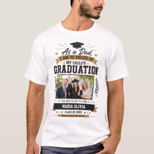 Personalised Proud Dad Graduation Custom T-Shirt