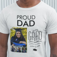Personalised Proud Dad Of | Photo Collage T-Shirt