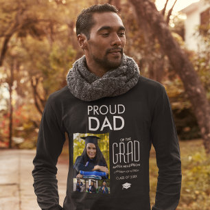 Personalised Proud Dad Of   Photo Collage T-Shirt