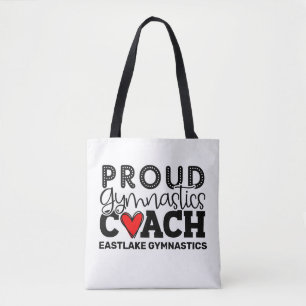 Personalised Proud Gymnastics Coach Tote Bag