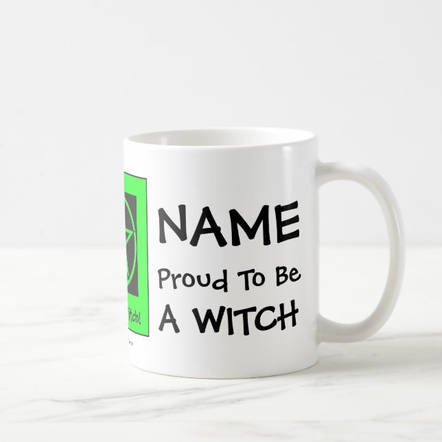 Personalised Proud to be a Witch -Cheeky Witch Cup (Right)