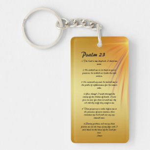 Personalised Psalm 23   keychain