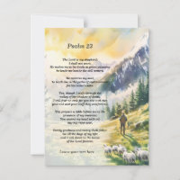 Personalised Psalm 23 With Shepherd Imagery
