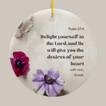 Personalised Psalm 37:4 Delight in the Lord