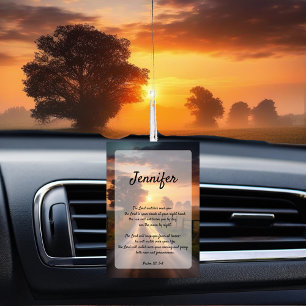 Personalised Psalm for travelers air freshener