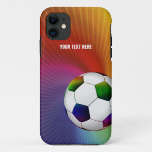 Personalised Psychedelic Soccer iPhone 11 Case
