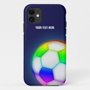 Personalised Psychedelic Soccer iPhone 11 Case