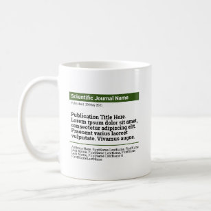 Personalised Publication Classic Mug - Green