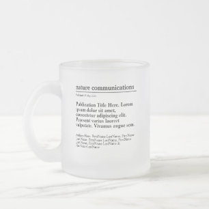 Personalised Publication Frosted Glass Mug