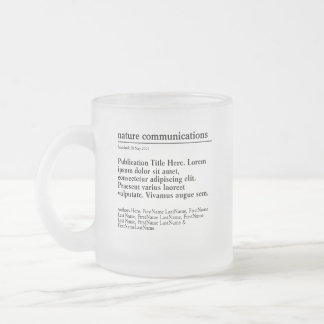 Personalised Publication Frosted Glass Mug