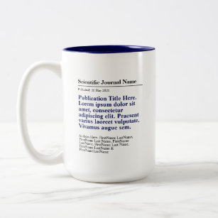 Personalised Publication Two-Tone 15oz Mug - Blue
