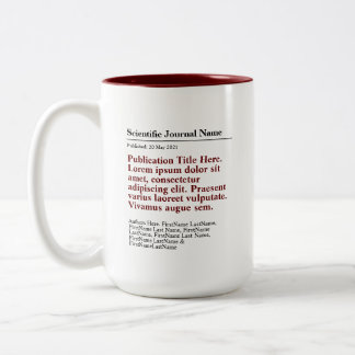Personalised Publication Two-Tone 15oz Mug - Red