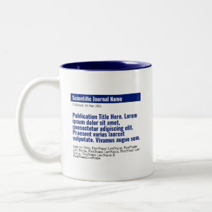 Personalised Publication Two-Tone Mug - Blue