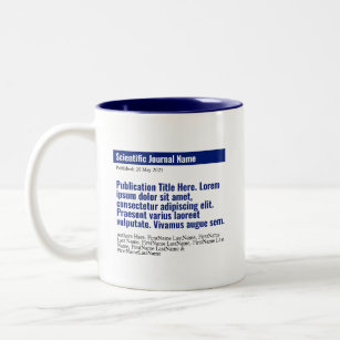 Personalised Publication Two-Tone Mug - Blue