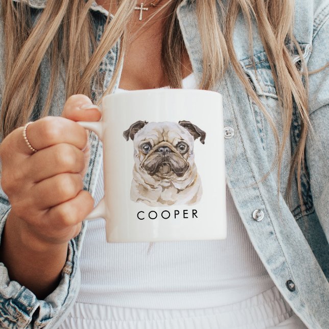 Personalised Pug Dog Name Dog Lover Gift Mug (Creator Uploaded)