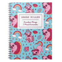 Personalised Pug Doodle Pattern Sweet Dessert