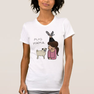 Personalised Pug Mama T-Shirt