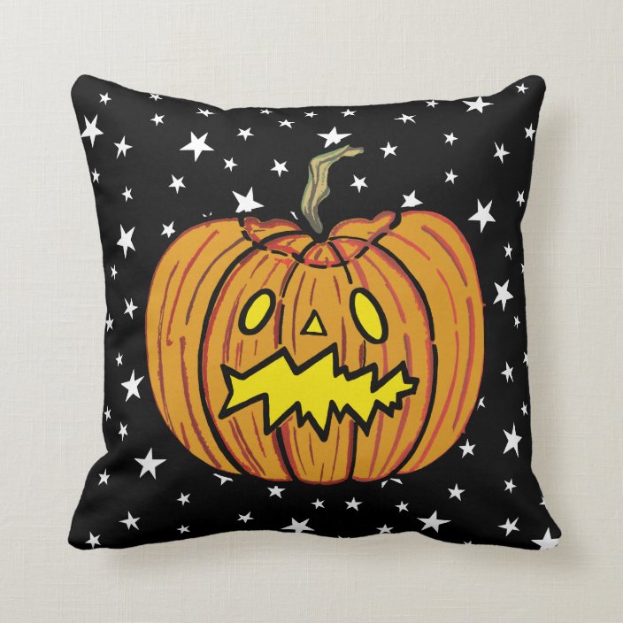 Personalised Pumpkin Halloween Cushion | Zazzle.co.uk