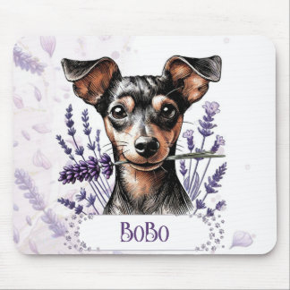 Personalised Pup – Min Pin Mouse Mat