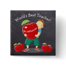 Personalised Pupil With Apple World's Best Teacher