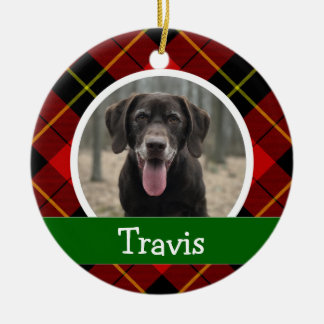 Personalised Puppy Dog Pet Photo Ceramic Tree Decoration