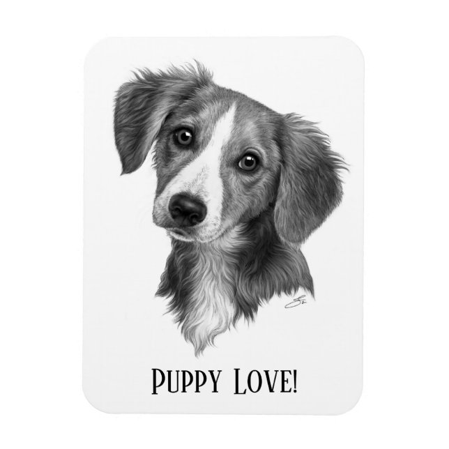 Personalised Puppy Magnet (Vertical)