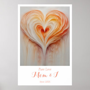 Personalised "Pure Love" Wall Art - Mum and I