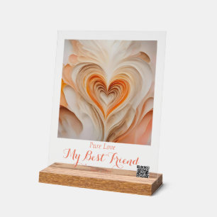 Personalised "Pure Love" Wall Art - My Best Friend Acrylic Sign