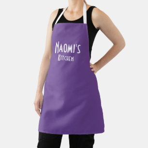 Personalised Purple Apron