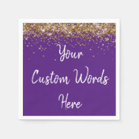 Personalised Purple Birthday Party Anniversary Uni