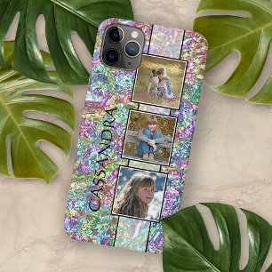 Personalised Purple Blue Turquoise Pink Marble Art iPhone 11 Pro Max Case